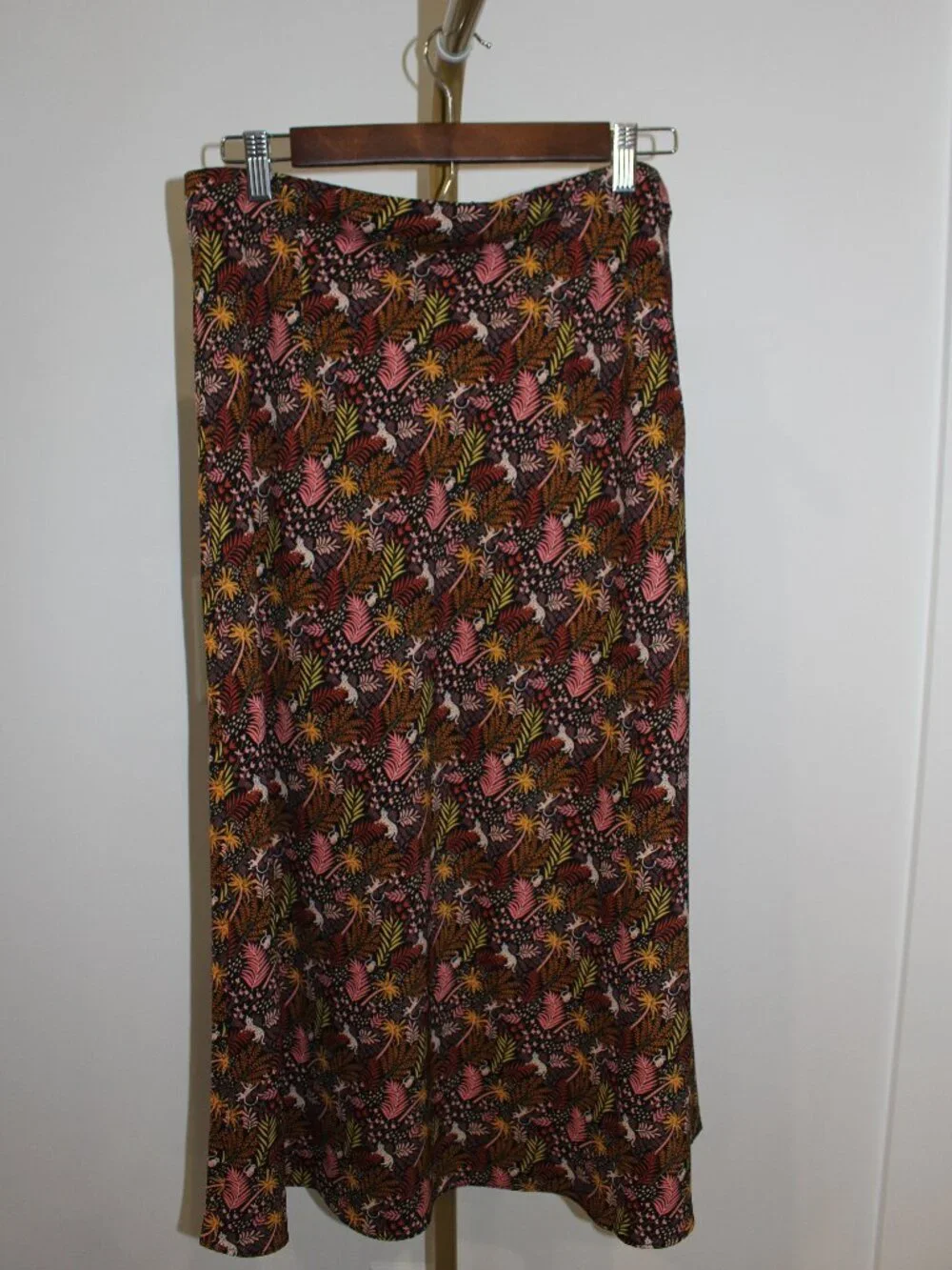 Women's Loft Jungle Print Midi Maxi Skirt, Size Medium